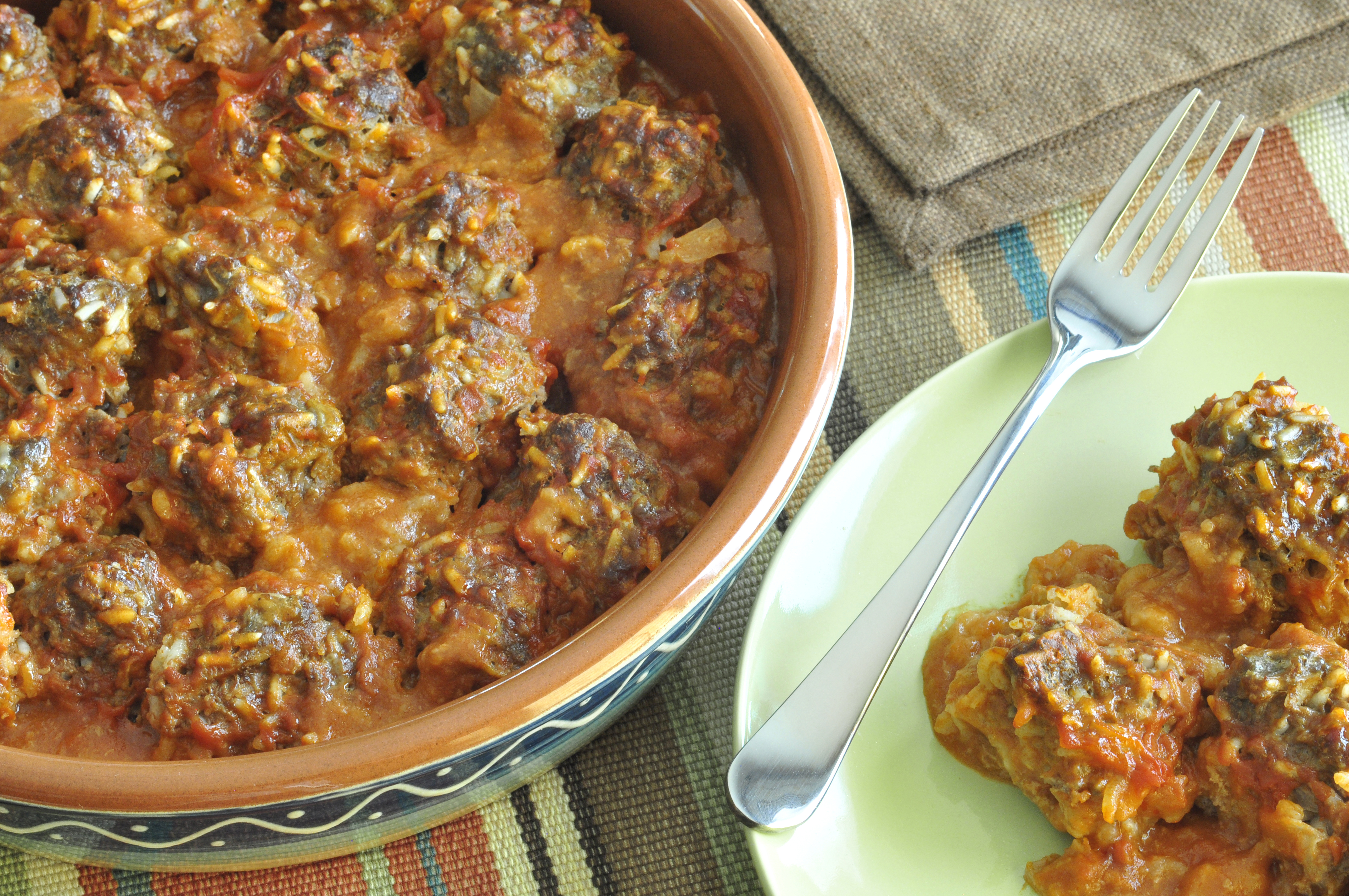 Easy Meatballs Recipe served on table