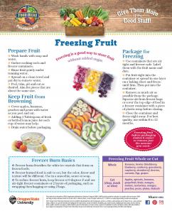 Freezing Fruit