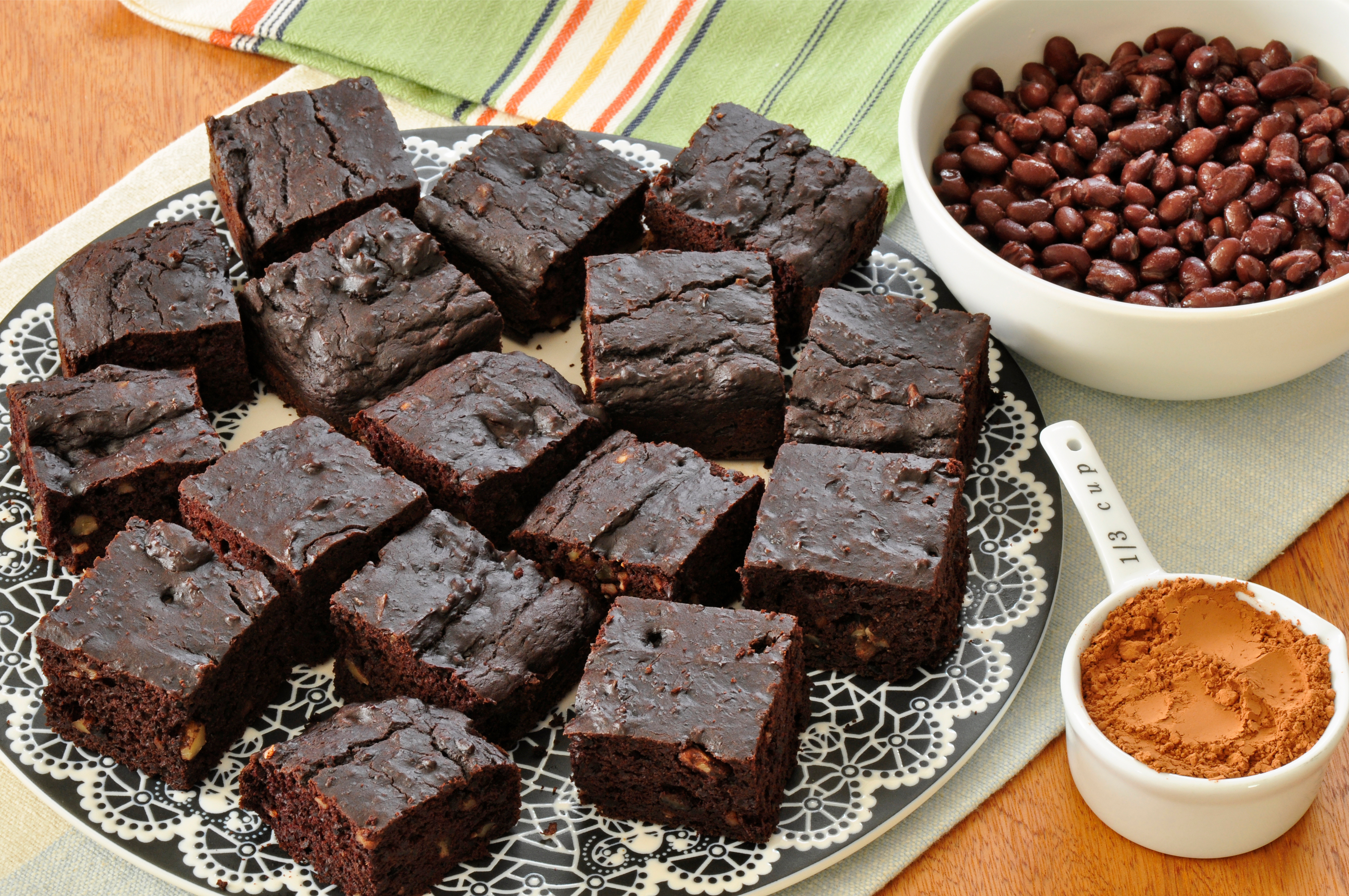 Black bean Brownies with Flour