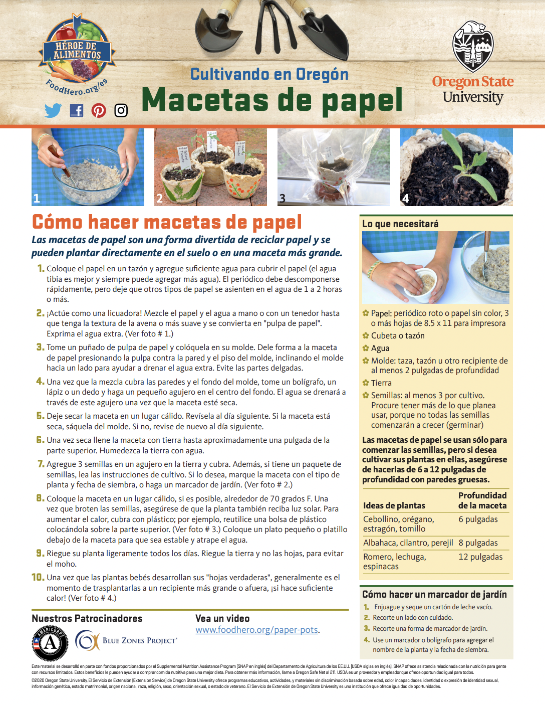 Macetas de Papel