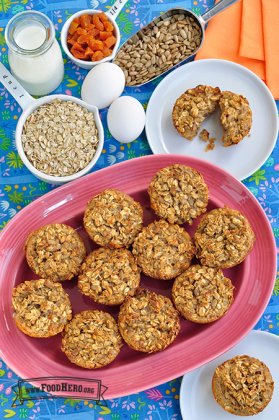 Plate of Baked Oatmeal Cups