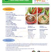 Chunky Black Bean Dip Recipe Card