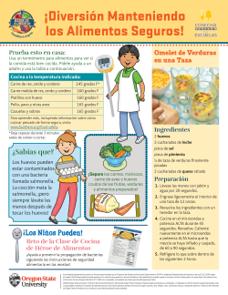 Hoja de actividades de seguridad alimentaria