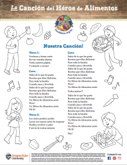 Letras de la canción del Héroe de Alimentos