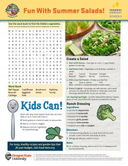 Image of Summer Salad Word Search