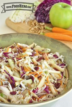 Colorful, crunchy vegetable mix in a large bowl.