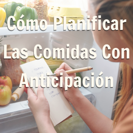 promoción de blog sobre cómo planificar las comidas con anticipación