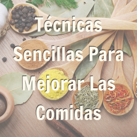 promoción de blog sobre técnicas sencillas para mejorar las comidas