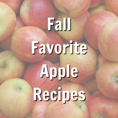 Promo for blog post on fall apple recipes 