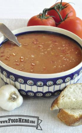 Medium bowl of thick Refried Bean Soup.