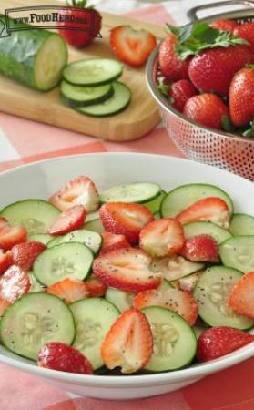 Recipe Image for Mix and Match Salad - Strawberry Cucumber Salad