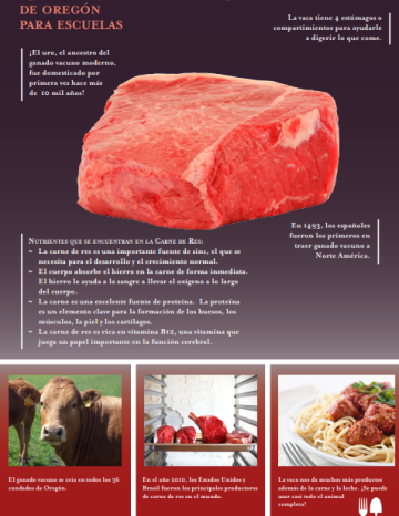 Póster de Carne de Res