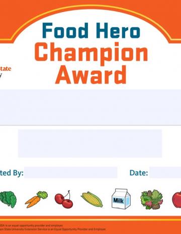 Champion Award Template - English 