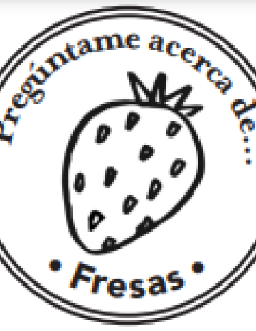 Sello de Mano de Fresas