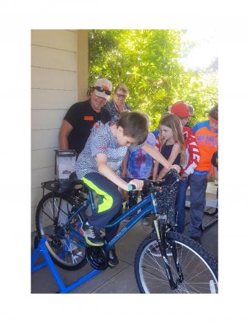 Riding Smoothie Bike