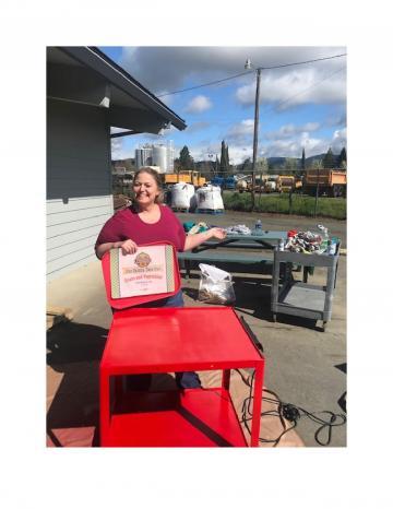 Retired AV carts being transformed into Food Hero Smoothie Carts 