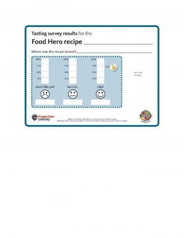 Kid Tasting Survey No Image - English