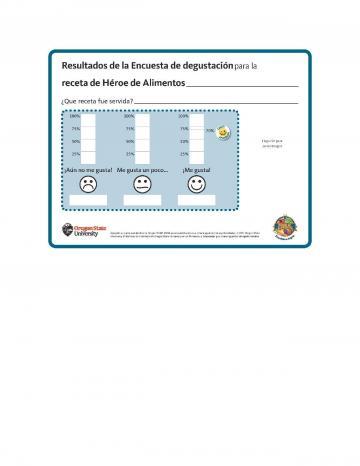 Kid Tasting Survey No Image - Spanish